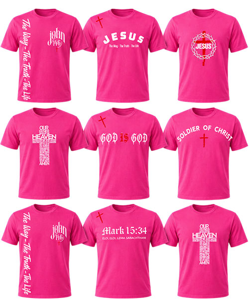 Lady's Pink T-Shirts